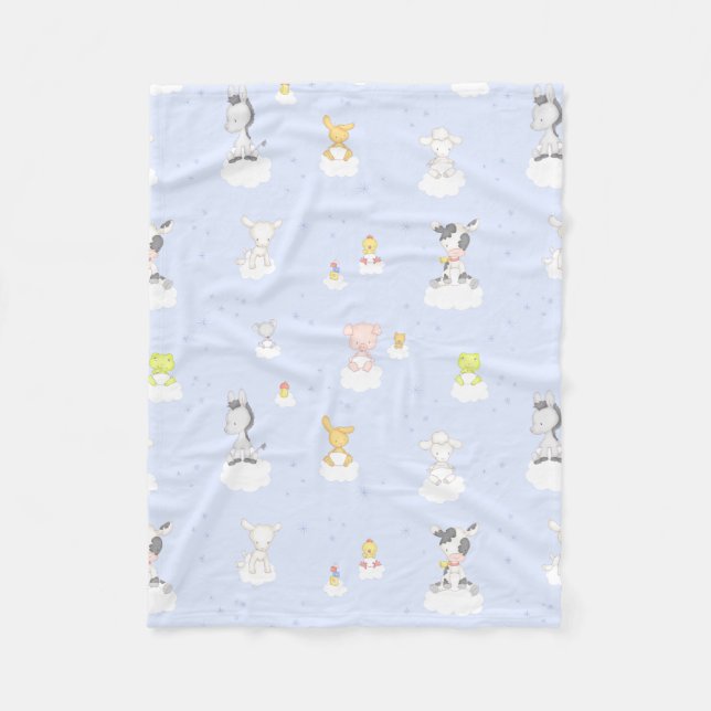 Couverture Polaire Animaux de garderie d'enfants (Devant)