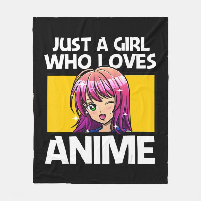 Couverture Polaire Anime Art Pour Femmes Ados Filles Anime Merch Girl (Devant)