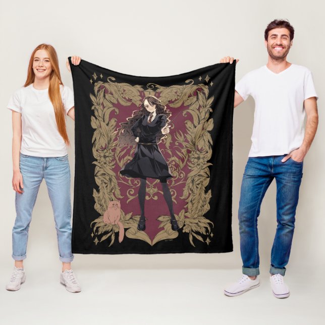 Couverture Polaire Anime Hermione Granger Cadre Orné (En situation)