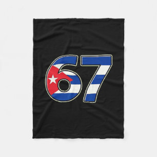 Couverture Polaire Année d'anniversaire du drapeau Cuby numéro 67