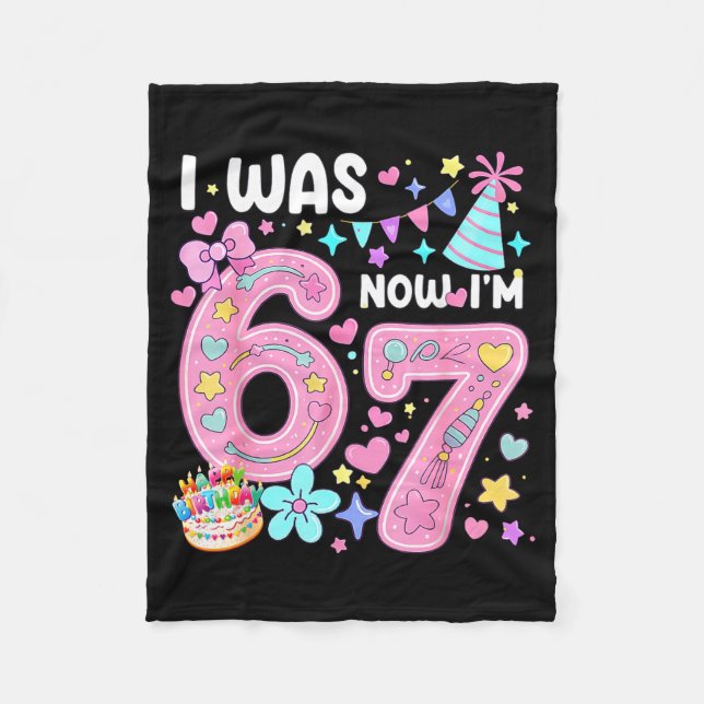 Couverture Polaire Anniversaire 7 Ans J'avais 6 Ans Maintenant J'ai 7 (Devant)