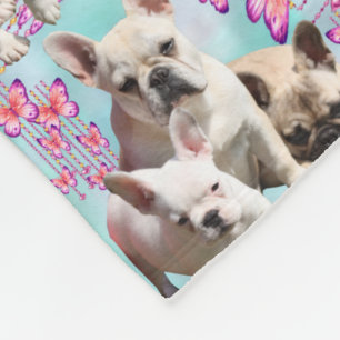 Couverture Polaire Anniversaire Bouledogue Français French Bulldog