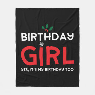 Couverture Polaire Anniversaire Fille Noël Noël Noël Noël Jour B