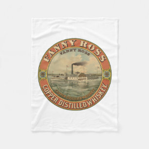 Couverture Polaire Annonce Vintage Pour Fanny Ross Cuivre Distillée W