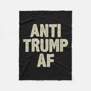 Couverture Polaire Anti Trump Af - Style Vintage -