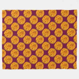 COUVERTURE POLAIRE ANTIQUE OR FLORENTINE FORINT TYRIAN PURANT