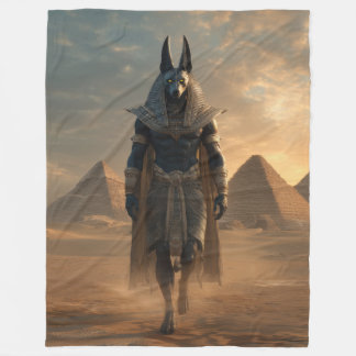 Couverture Polaire Anubis throw blanket – Egyptian Mythology Wall Art