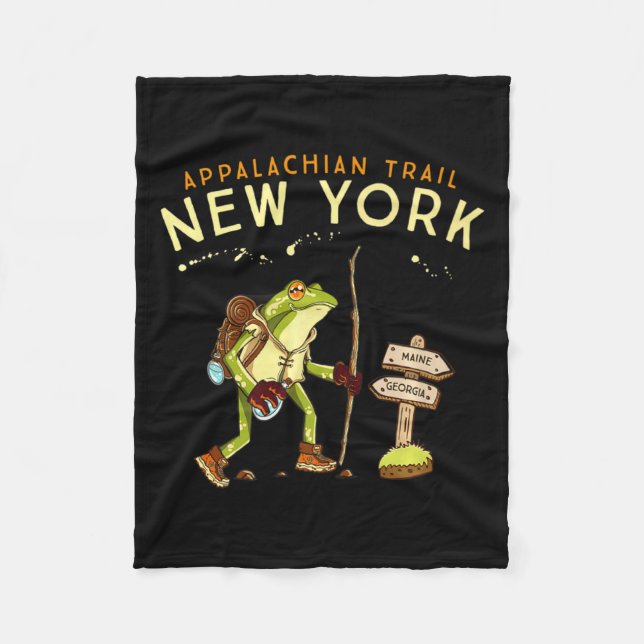 Couverture Polaire Appalachian Trail New York Hiking Frog _1  (Devant)