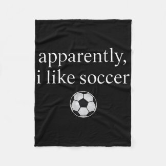 Couverture Polaire Apparemment j'aime le football Jeu de saison de fo