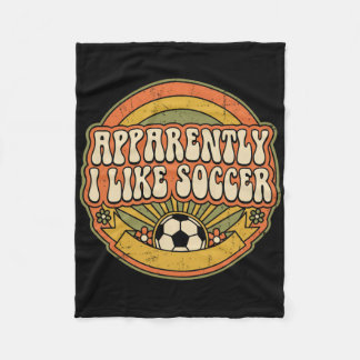 Couverture Polaire Apparemment, j'aime le football Rétro Game Day pou