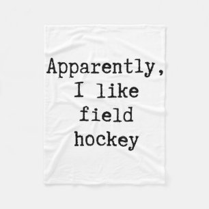 Couverture Polaire Apparemment j'aime le hockey sur gazon Maman Papa 