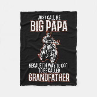 Couverture Polaire Appelez-Moi Big Papa Old Man Funny Motorcycle Quo