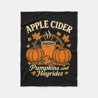 Couverture Polaire Apple Cider Pumpkins And Hayrides Cute Fall Thanks