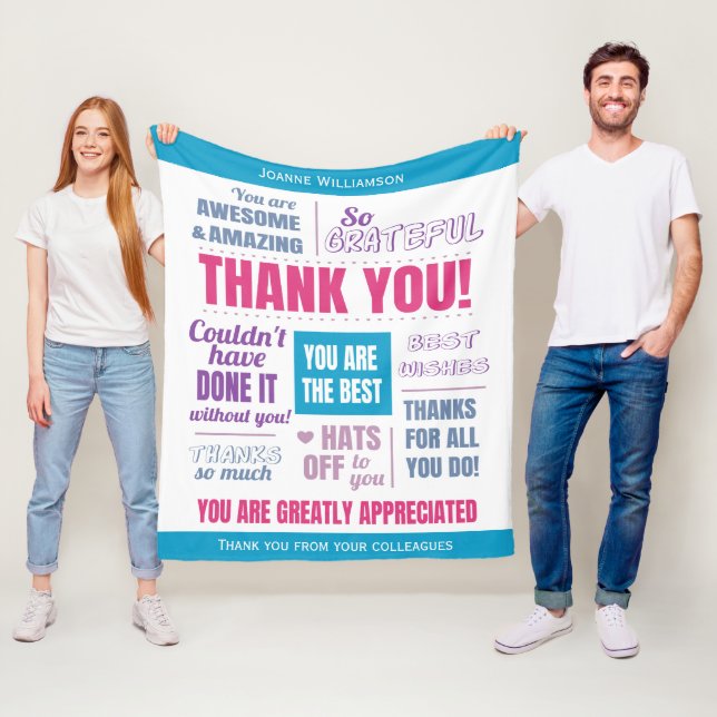Couverture Polaire Appréciation du Merci rose (En situation)