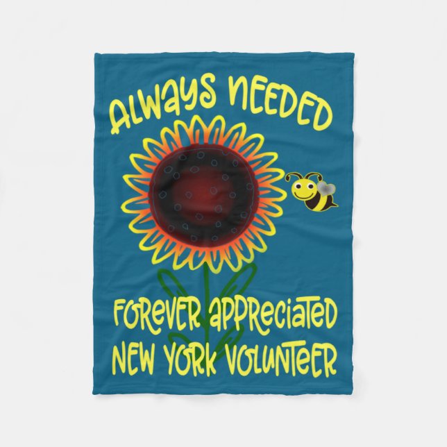 Couverture Polaire Appreciation New York Always Needed Volunteer Reco (Devant)
