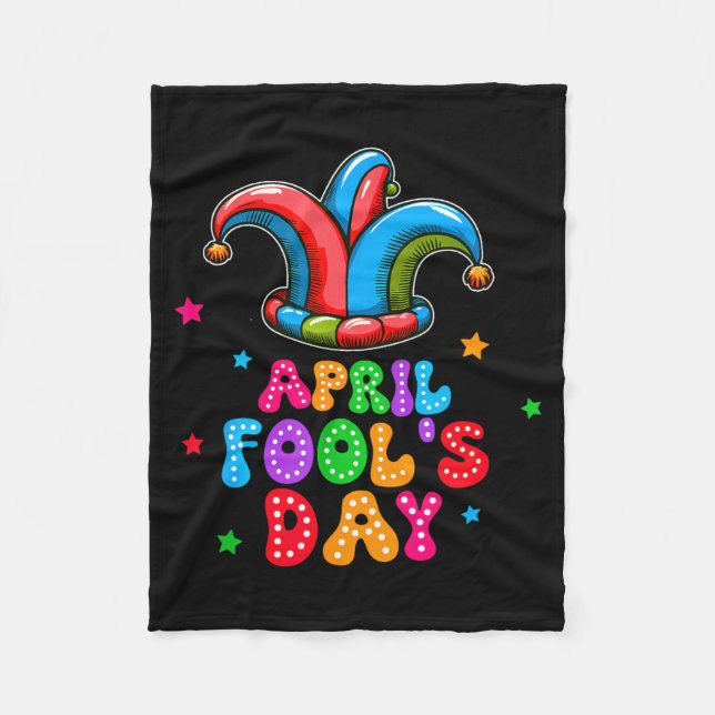 Couverture Polaire April Fool's Day April 1st Prank Joke Funny Gift  (Devant)
