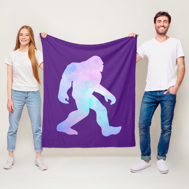 Couverture Polaire Aquarelle Bigfoot (En situation)