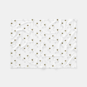 Couverture Polaire Aquarelle Bumblebee Baby