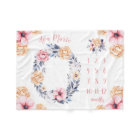 Aquarelle Floral Baby Milestone