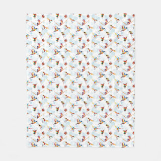 Couverture Polaire Aquarelle Hummingbird Delft