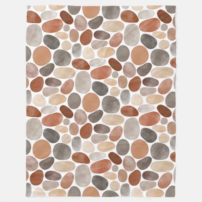Couverture Polaire Aquarelle Pebbles 230921 (Devant)