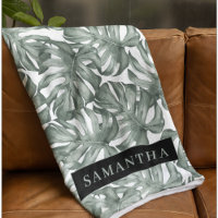 Aquarelle tropicale Oasis moderne Feuille Motif