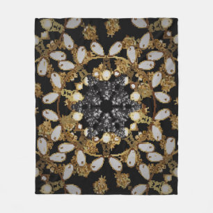 Couverture Polaire arabesques de style oriental. Vintage. Dentelle br