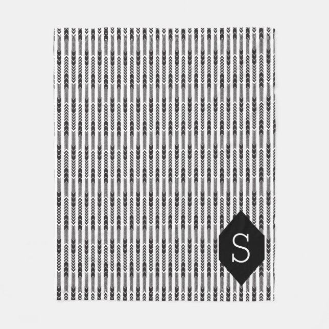 Couverture Polaire Araignée Monogramme (Devant)