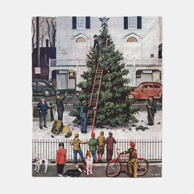 Couverture Polaire Arbre dans le Carré de ville (Devant)