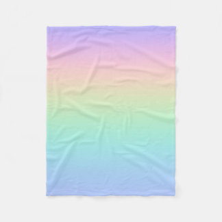 Couverture Polaire Arc-en-ciel pastel