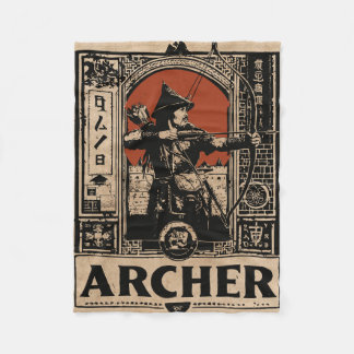 Couverture Polaire Archer vintage | Wabi Sabi Conception Ornate
