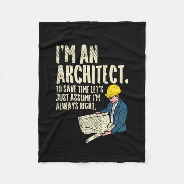 Couverture Polaire Architect - I'm (Devant)