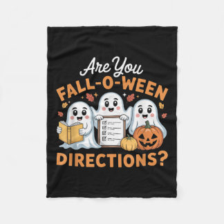 Couverture Polaire Are You Fall O Ween Directions Teacher Ghost Hallo