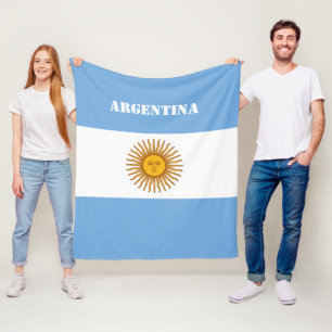 Couverture Polaire Argentine Drapeau Football Argentin