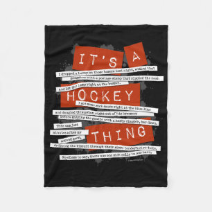 Couverture Polaire Argot de hockey