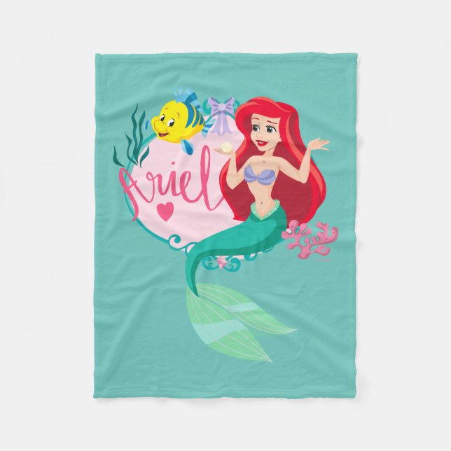 Couverture Polaire Ariel avec le nom du flet graphique (Devant)