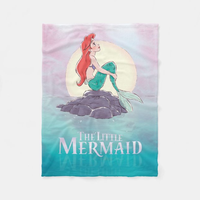 Couverture Polaire Ariel | La Petite Sirène - Princesse Pearlescent (Devant)