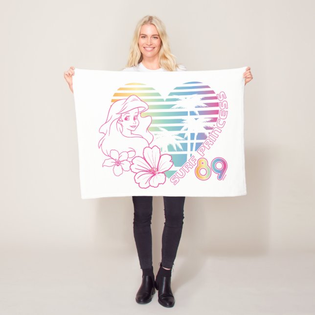 Couverture Polaire Ariel Surf Princess 89 Tropical Heart (En situation)