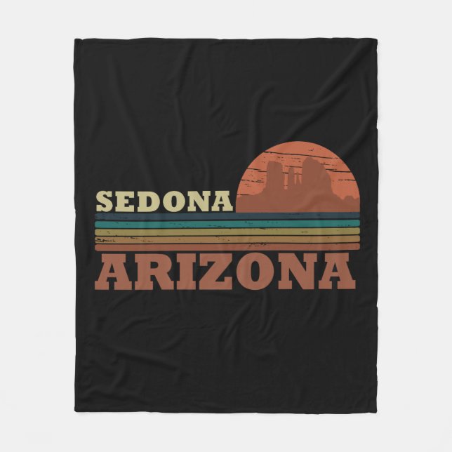 Couverture Polaire Arizona Sedona paysage az vintage (Devant)