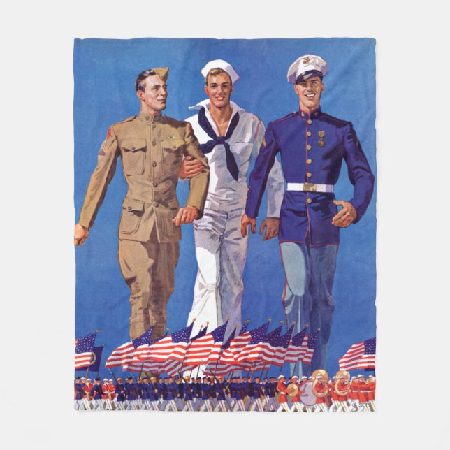 Couverture Polaire Armée, marine et marines (Devant)