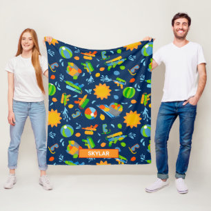 Couverture Polaire Armes à eau ballons d'été enfants motif
