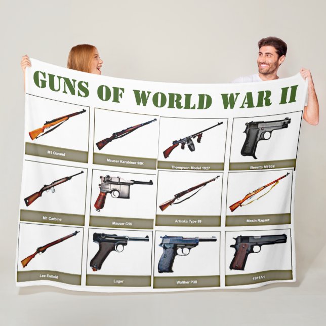 COUVERTURE POLAIRE ARMES DE LA SECONDE GUERRE MONDIALE (En situation)