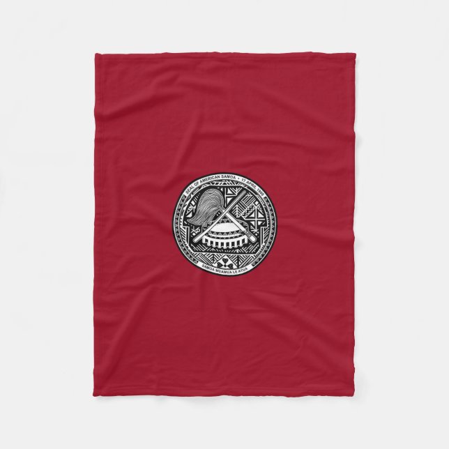 Couverture Polaire Armoiries américaines de Samoan (Devant)
