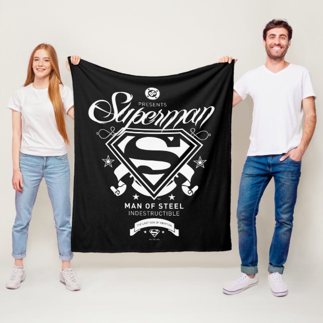 Couverture Polaire Armoiries de Superman (En situation)