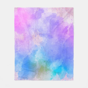 Couverture Polaire Arrière - plan art aquarelle abstraite