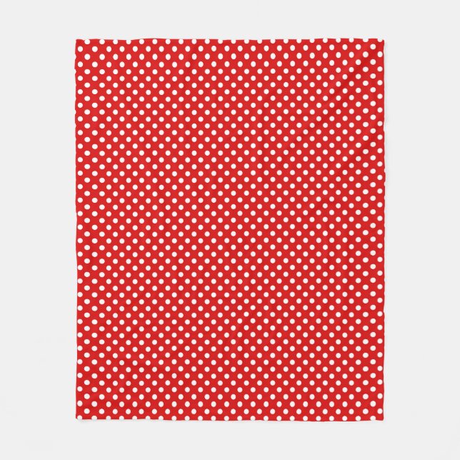 Couverture Polaire Arrière - plan de point de polka (Devant)
