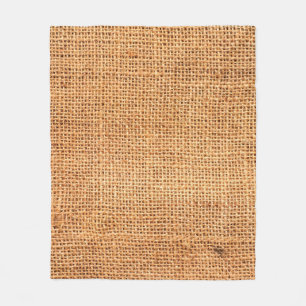 Couverture Polaire arrière - plan de tissu de burlap Brown ou tissu d