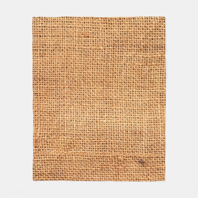 Couverture Polaire arrière - plan de tissu de burlap Brown ou tissu d (Devant)