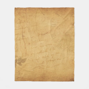 Couverture Polaire Arrière - plan écriture de fleurs d'image
