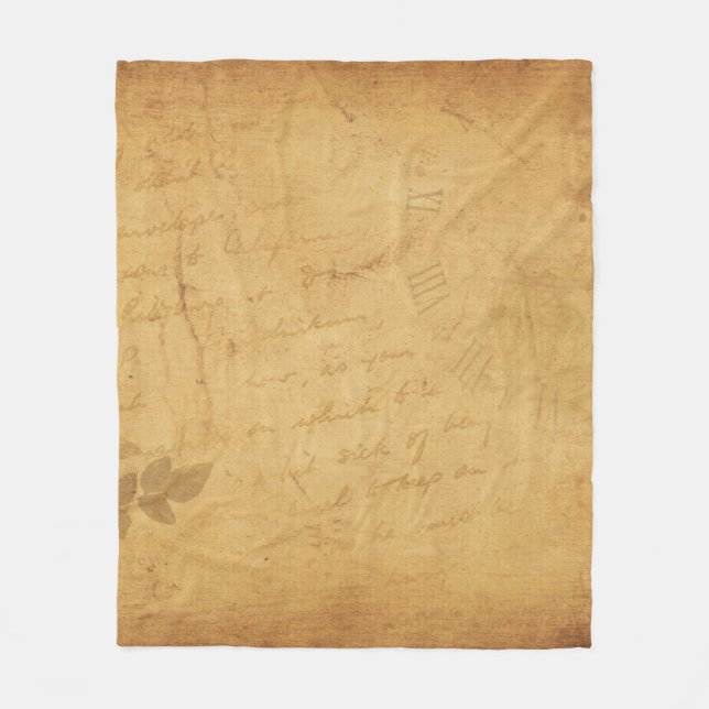 Couverture Polaire Arrière - plan écriture de fleurs d'image (Devant)